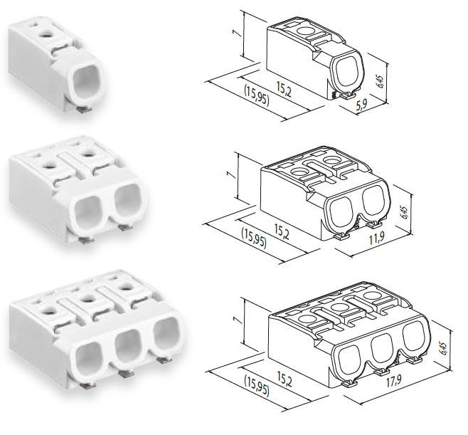 Beltrade: Electro Terminal PCB Connector with Push-in Terminal, SMD
