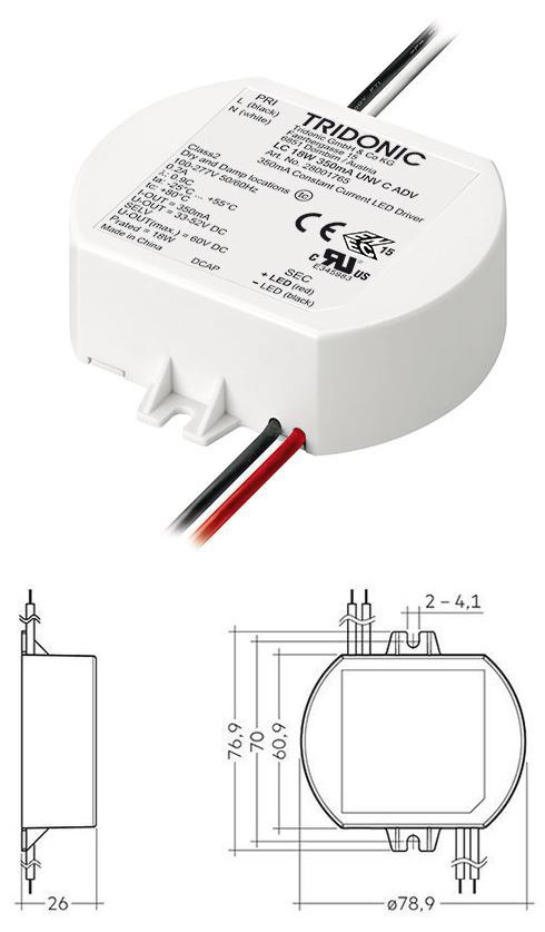 Beltrade: Tridonic Driver LC 18W 350mA UNV C ADV